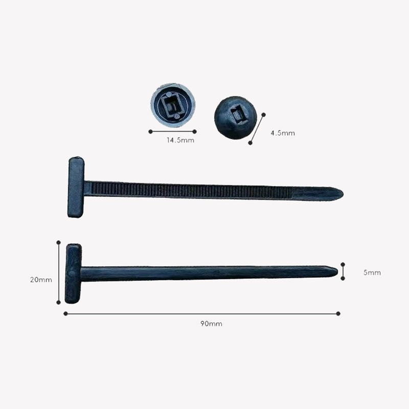 Nylon Universal Cable Tie Buckle, 100PCS Multifunctional Nylon Cable Tie