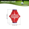 PATIKIL Golf Ball Marker Stencil 360 Degree Triple Track Golf
