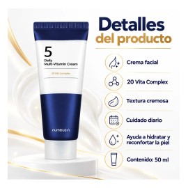 Crema Facial Multivitamínica Hidratante 20 Vita Complex 50ml