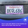 2 Pack 12.2 x 6.7 Inch License Plate Frames, Purple
