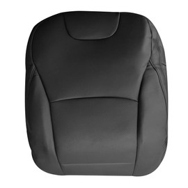 Zieichy Driver Side Top Back Replacement Perforated Leather Seat Cover Black Compatible with Subaru Outback 2015 2016 2017 2018 2019