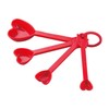 Gourmet Art Heart Measuring Cups and Spoons Set for Indoors
