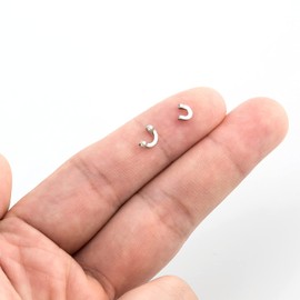 Dr.Fish - Juego de 100 clevises plegados para hacer spinnerbait para pesca, accesorios para hacer señuelos Spinnerbait Spinner Blade Walleye Rig Alabama Aparejo de agua dulce Spinner en línea plateado