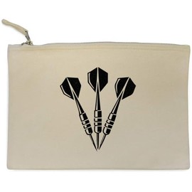 'Darts Set' Canvas Clutch Bag/Accessory Case (CL00039697)
