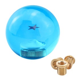 ATNVIDSG Round Ball Shift Knob for Most Manual Automatic Cars Universal Dragon Ball Gear Shift Knob with 3 Adapters M8x1.25, M10x1.25, M10x1.5 (Blue 1 stars)