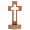 Veemoon Wood Standing Cross Wood Standing Cross Decor Wood Religious