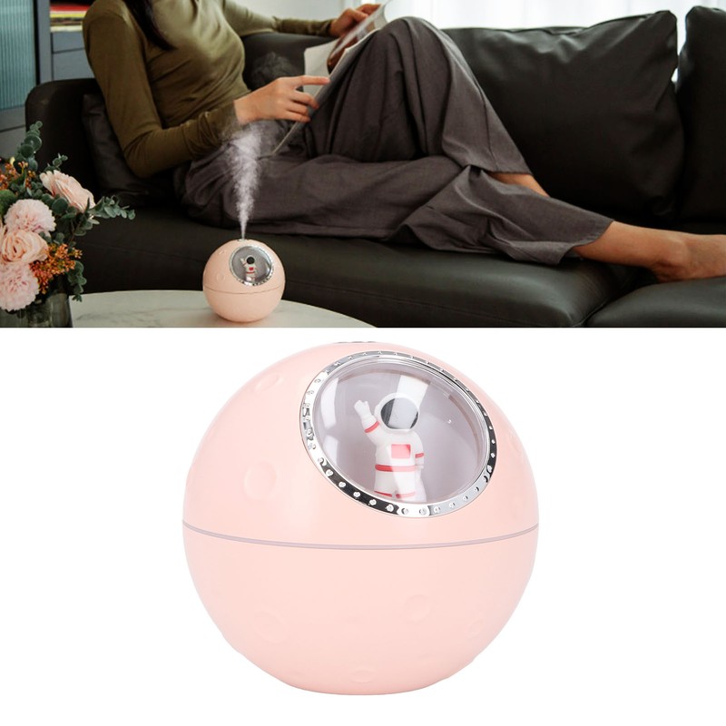 Space Capsule Humidifier 2 Gears Adjustable 300ml Quiet Cute Astronaut