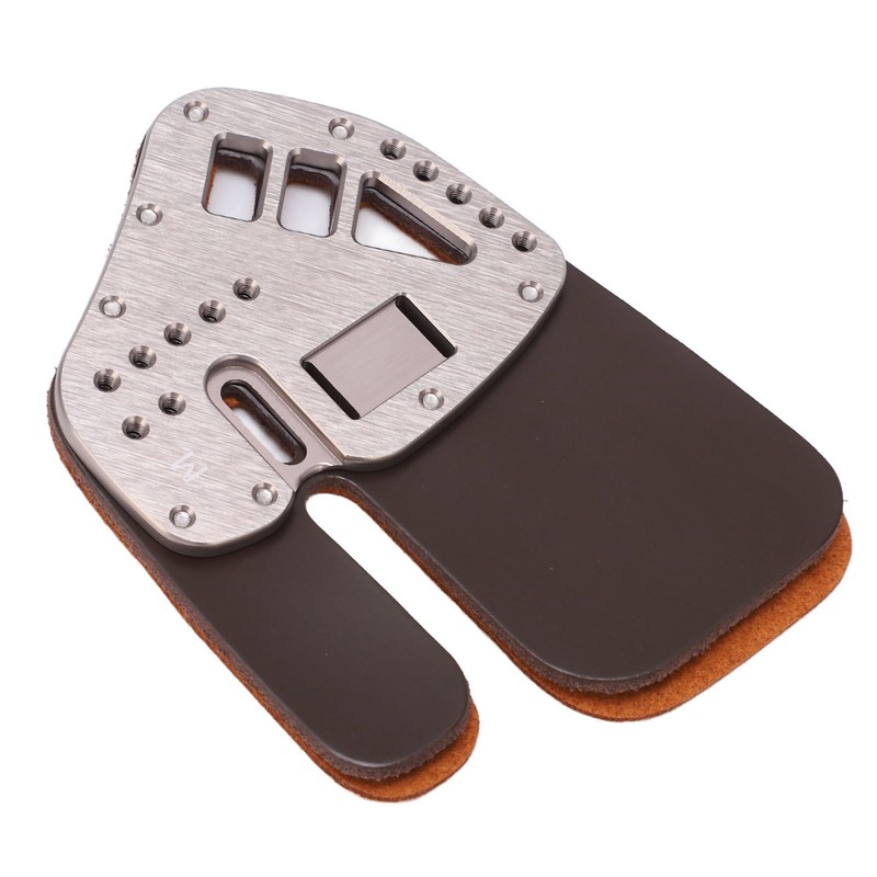 Leather Archery Finger Tab Protect Guard Recurve Bow Protector Shooting