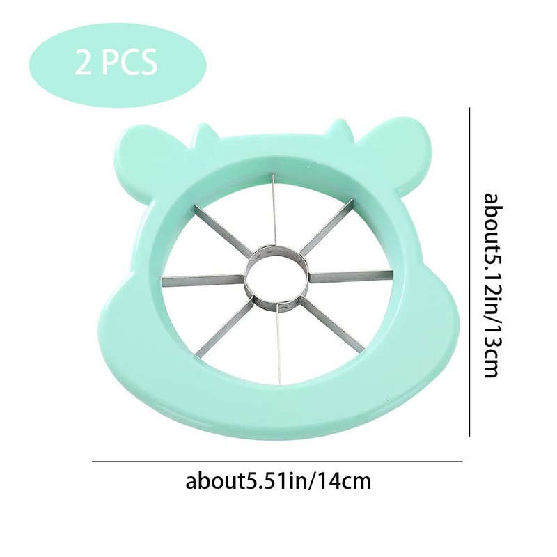 2 Pcs Fruit Cutters Cartoon Fruit Corers Multifunction Fruit Slicers