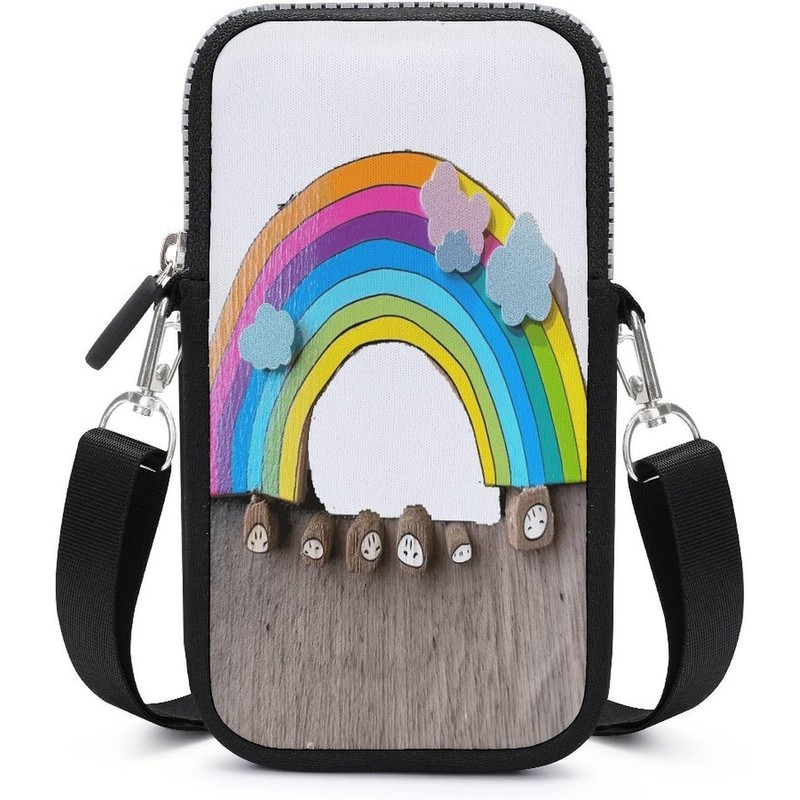 Bolso cruzado de neopreno para celular con correa desmontable –