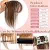 Clip in Bangs 100% Human Hair 360° Cover Bangs Hair