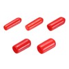 sourcing map 50pcs Round Rubber End Caps Protective Caps 3mm