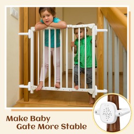 Naxudcoo Stairway Baby Gate Mounting Kit：Baby Stair Gate Kit Stair Post Fitting Kit Baby Gates for Stairs, Safety Stair Gates Fit for Stair Gate Against Stair Posts (Not Include The Gate)