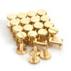 Brass Chicago Screws 10×4×8mm 20Pack Rivets Bookbinding Stud Screws Nail