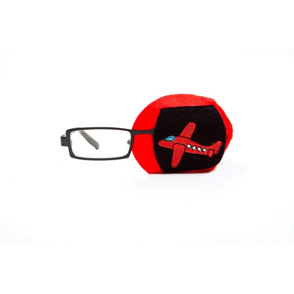 Glasses Eye Patch for Kids to treat Amblyopia / Lazy Eye - Airplane - ONE PATCH PER ORDER