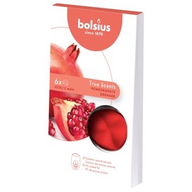 Bolsius, True Scents Multi Coloured Wax Pads - Red Standard (Pack of 6)