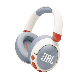 JBL Junior 470NC - Wireless Over-Ear Noise Cancelling Kids Headphones Safe Sound (<85dB), Fit for Kids, Parental Control with Customizable Volume & Playtime and 50Hr Battery Life (White)