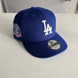 Red NY Color-Blocked Baseball Caps - Unisex L/A & N/Y Design, European Charm, 100% Cotton, Lightweight & Comfortable Headwear:_1