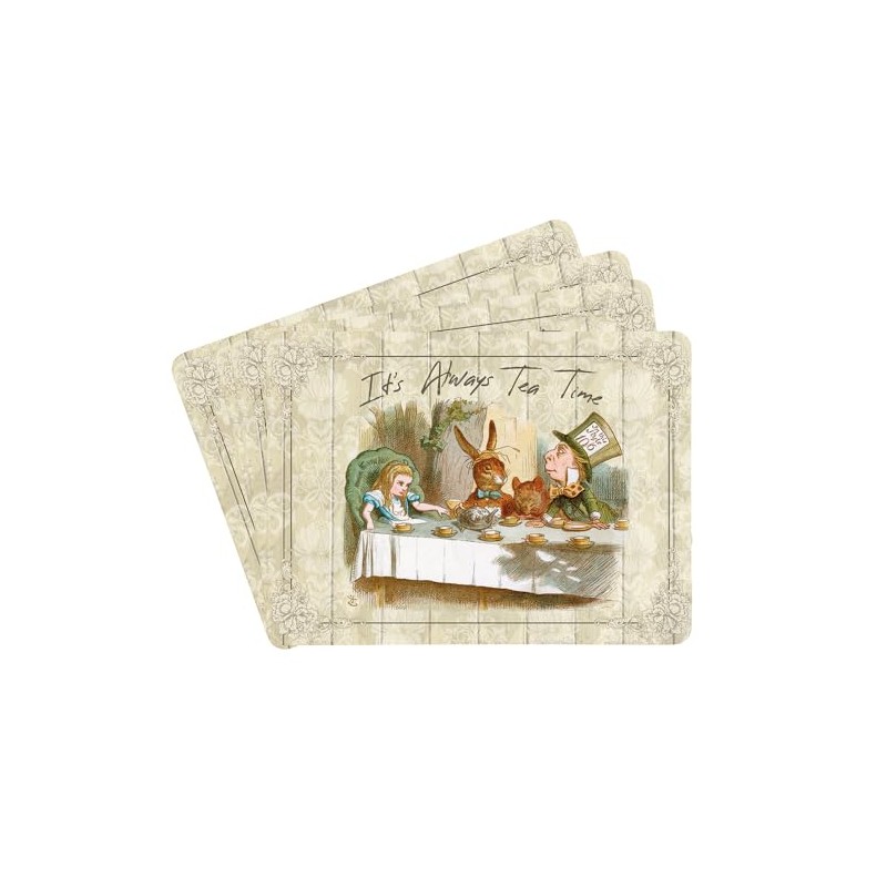 Set of 4 Placemats - Alice's Adventures in Wonderland -
