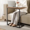 Pipishell C Shaped End Table 27 inches High, Side Table