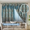 LinenTopia Classical Jacquard Window Drape Set (2 Panels), Includes Valance