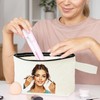 Koolmox 20 PCS Large Cosmetic Pouch with Bottom and Strap,
