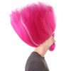 HPO King Troll Wig with Eyebrows and Mustache | Pink