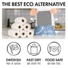 SUPERSCANDI Swedish Dishcloths Eco Friendly Reusable Sustainable Biodegradable Cellulose Sponge