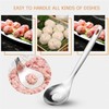 2Pcs Cactus Peeler Spoon, Stainless Steel Rice Meat Dumplings Spoon
