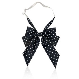 NazyJnn Large Bowtie, Bowtie, School Ribbon, Dot Pattern, Women's, Uniform Ribbon, Adjustable, Polka Dot Pattern, Cute, Cosplay, Graduation Ceremonies, School Entrance Ceremonies, Cultural Festivals