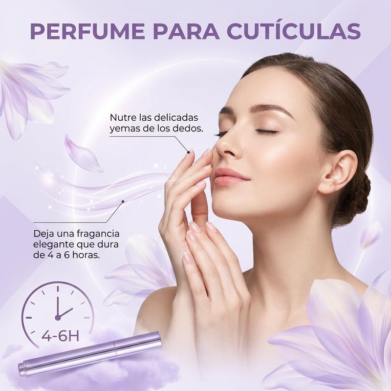 2 Piezas Pluma de Aceite de Cutícula 3 en 1