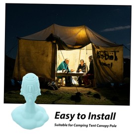 BESPORTBLE 12pcs Insulated Tent Pole Protector Caps Anti- Canopy Cover for Camping Easy Installation Prevents Rainwater Accumulation