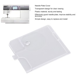 Depisuta Sewing Machine Needle Plate Cover, Plastic Transparent Bobbin Cover Plate for Ambition 1.0 1.5 Sewing Machine, Heavy Duty Slide Replacement