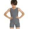 New Dance - Maillot de gimnasia para niño, set gris,