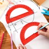 EBOOT Plastic Protractor Math Protractors 180 Degrees, 6 Inch, Pack