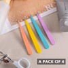 Professional 4 Pcs Eyebrow Tweezers Set,Stainless Steel Tweezers for Women