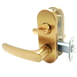Kawaguchi Giken AL-33-4K13-SG Door Lever Indoor Lock AL Series Satin Gold Box