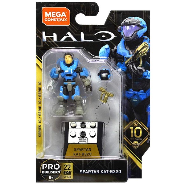 Mega Construx Halo Heroes Pro Builders Series 10 Spartan KAT-B320 Figure GFT38