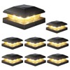 VOLISUN 4x4 Solar Fence - Post Cap Lights 8pack Outdoor