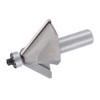 sourcing map Chamfer Router Bit 45 Degree 1/2" Shank 1-1/20"