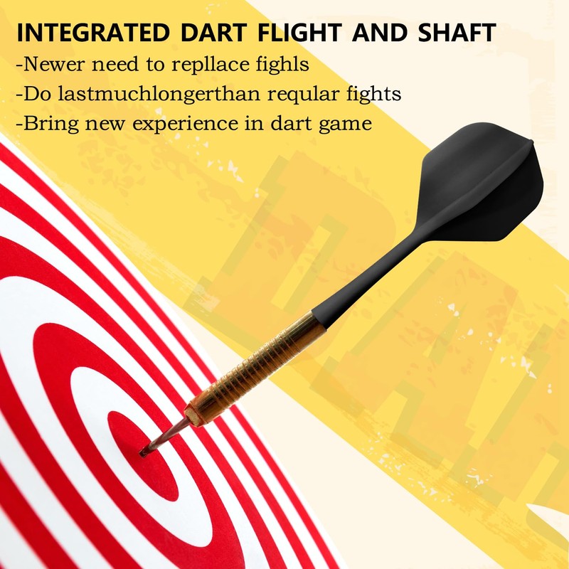 UTXN 8Pcs Dart Flights, Integrated Dart Flights, Darts Accessories, Darts