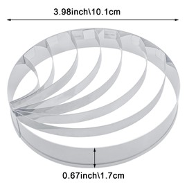 2-PACK Mexican Bread Mold, Dough Scraper, Cookie Cutter Set, Stainless Steel Small Mold, Concha Shell Stamp