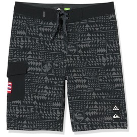 Quiksilver Boys Surfsilk Hawaii 17 Boardshort Swim Trunk, Black 241