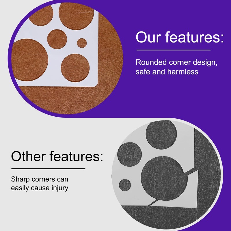6PCS 6 Styles Moon and Star Stencils, Reusable Acrylic Templates,