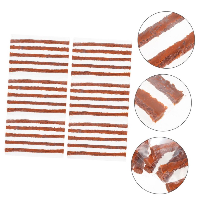 ULTECHNOVO 60pcs Tire Repair Kit Self Vulcanizing Strips for Car