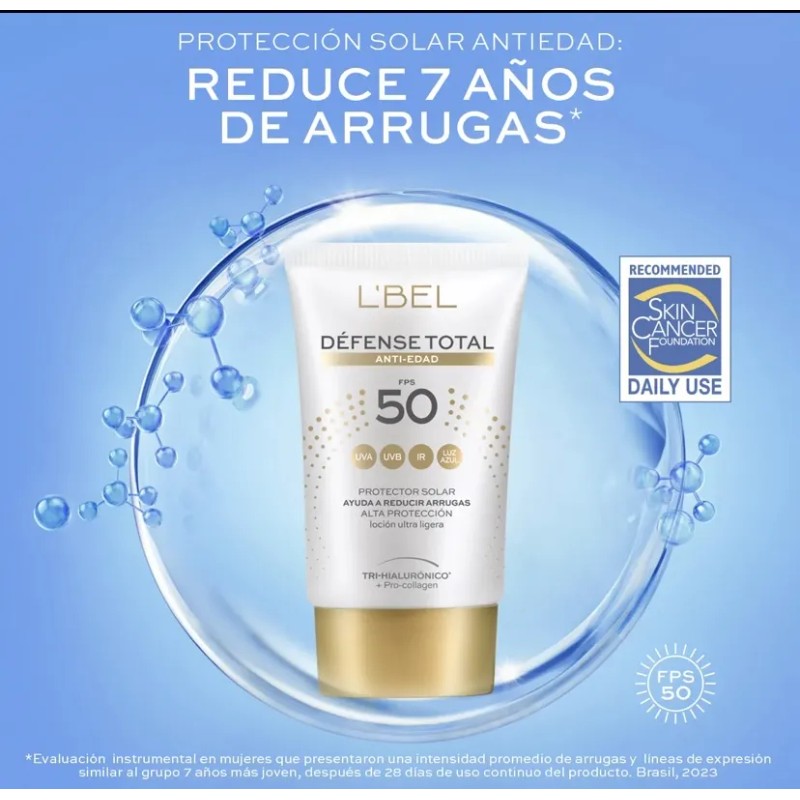 Protector Solar Facial Bel Defense Total Spf