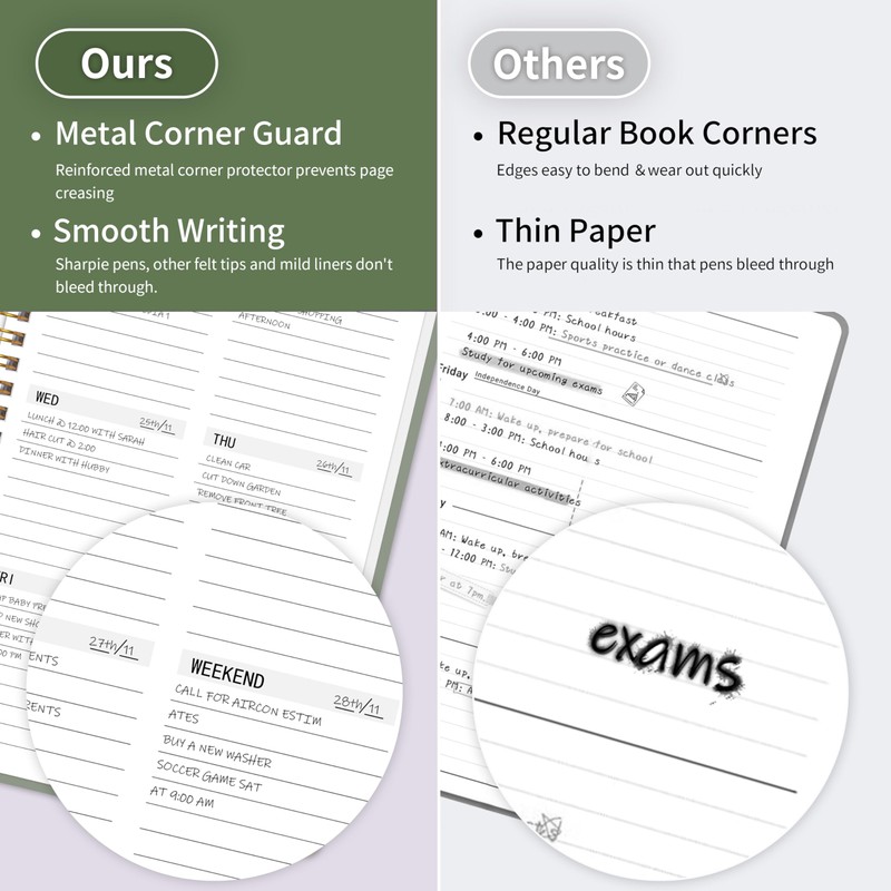 Undated Weekly Planner, Weekly To Do List Notebook with Habit