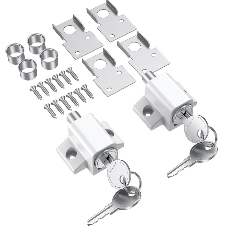 2 Pcs Sliding Door Window Locks, Window Locks for Horizontal