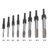 16Pcs Tap Socket Set Machine Lengthened Tapping Chuck 1/4in Hex