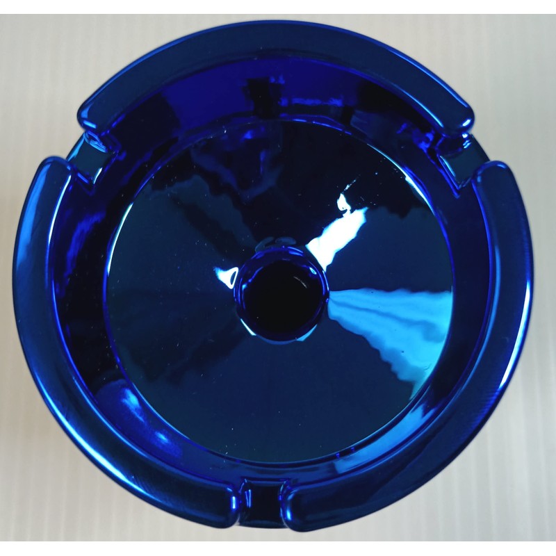 Eclipse Portable Metallic Top Ashtray (Blue)